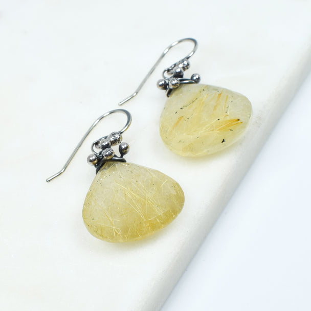 Rutilated Quartz Swarm Earrings
