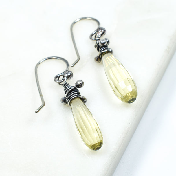 Lemon Quartz Swarm Earrings