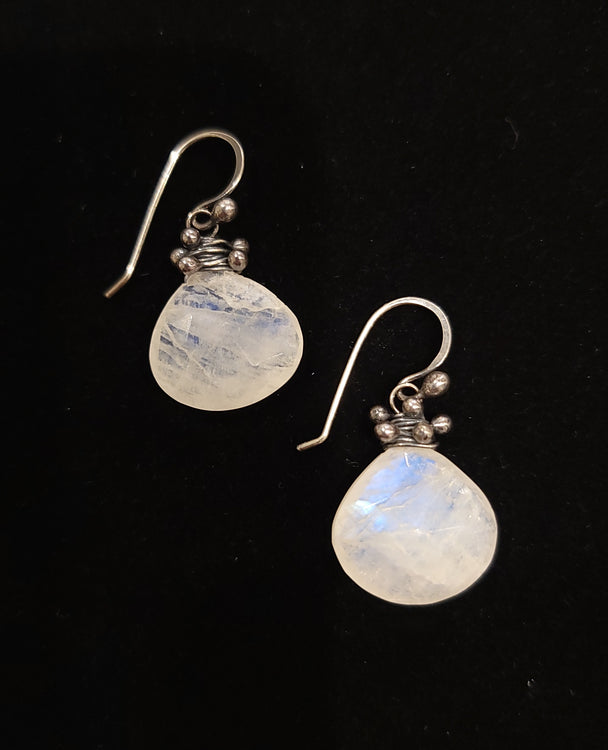 Large Moonstone Swarm Earrings