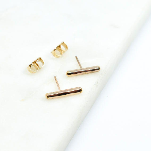 Gold Fill Bar Stud