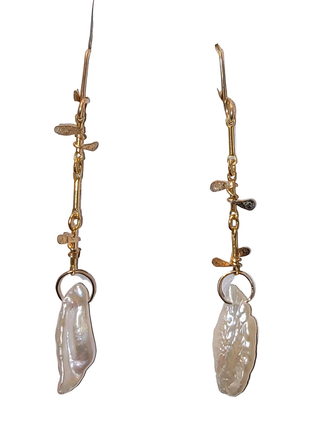 Gold Fill Sweet Pea Earrings