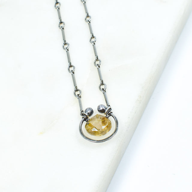 Rutilated Quartz Solo Necklace