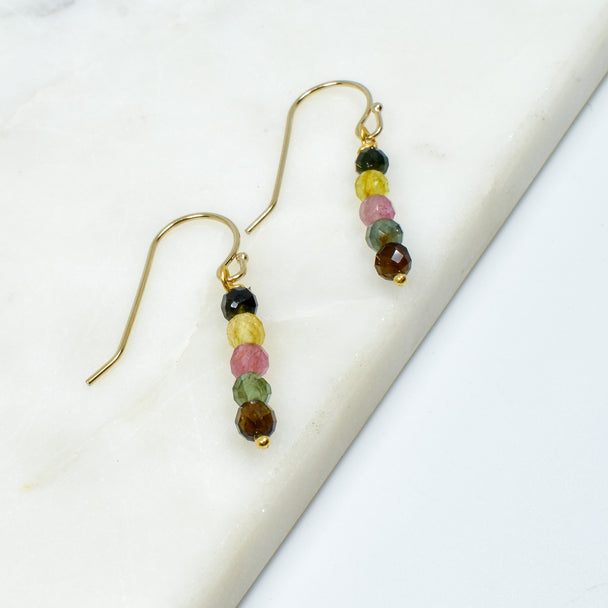 Watermelon Tourmaline Earrings