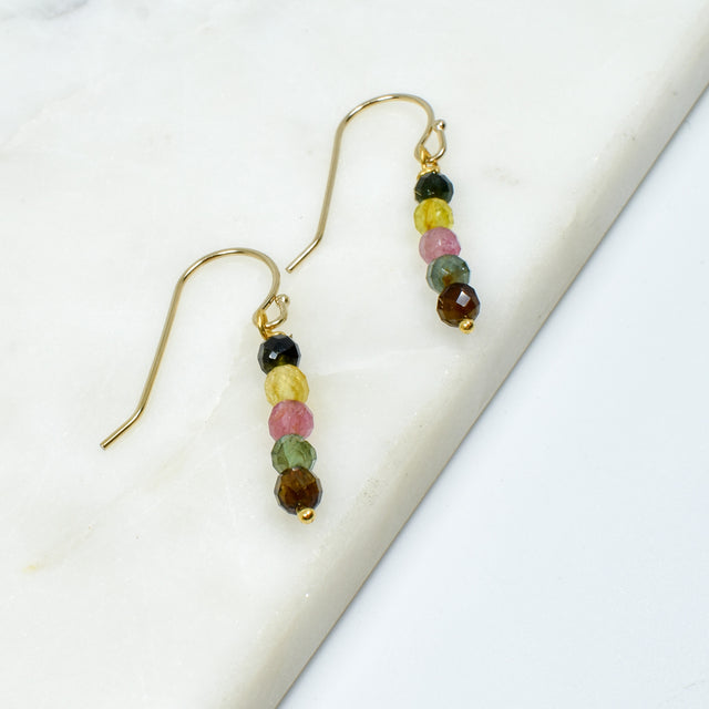 Watermelon Tourmaline Earrings