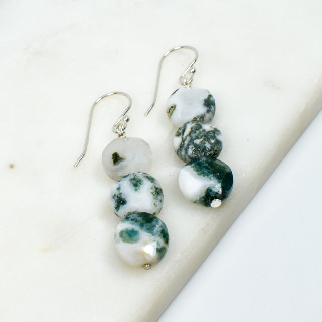 Green Jasper Earrings