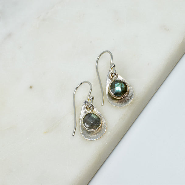 Labradorite and Sterling Silver Earrings