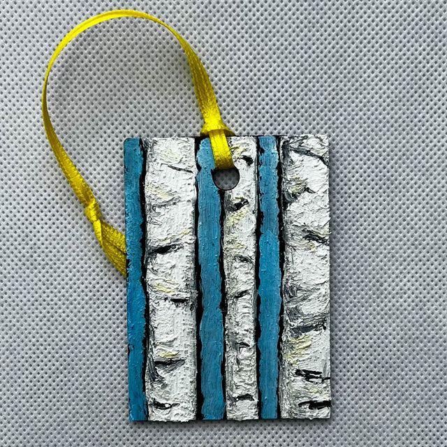 Painted Birch Trio Ornament