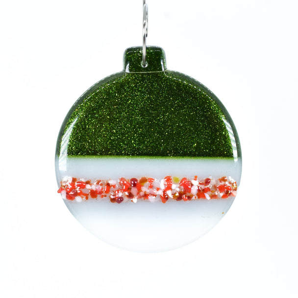 Green and White Classic Tree Ornament