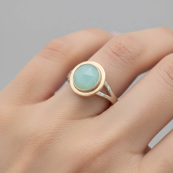 Chalcedony Rose Cut Ring