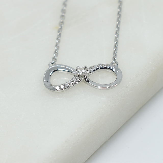 Diamond Infinity Necklace