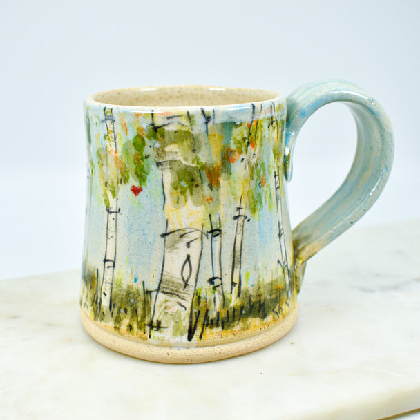 Fall Heart Birch Mug