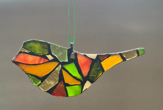 Fly Into Autumn Bird Ornament