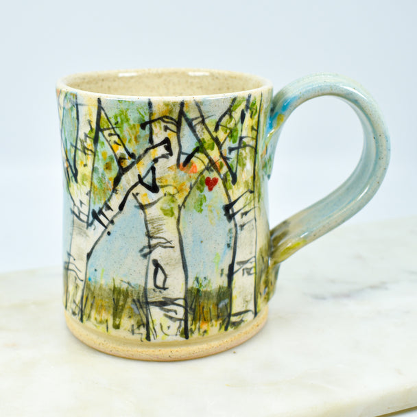 Heart Birch Mug