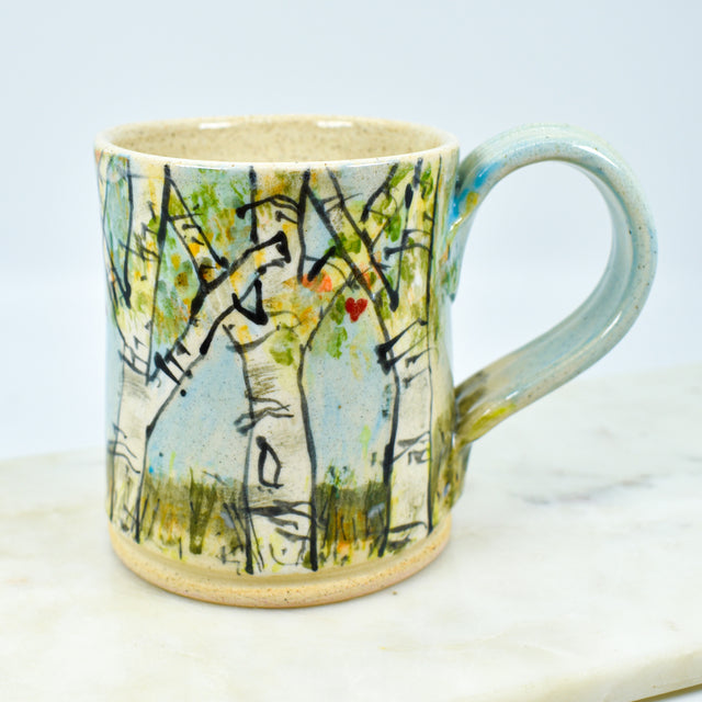 Heart Birch Mug