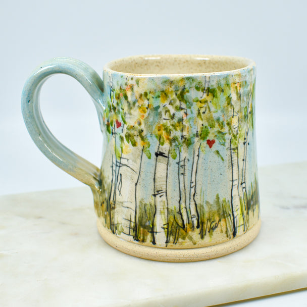Heart Birch Mug
