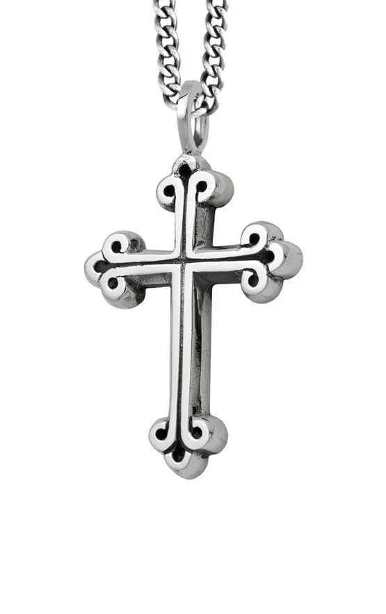 Medium Traditional Cross Pendant Necklace