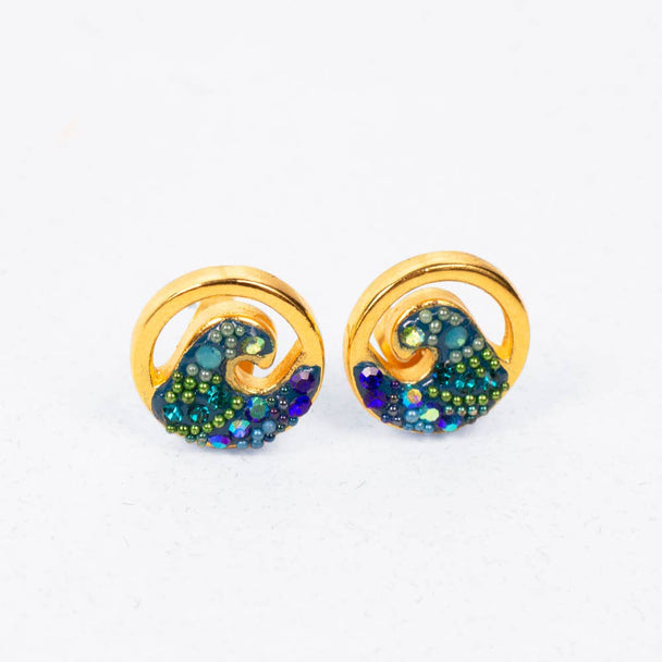 Gold Plate Free Wave Studs