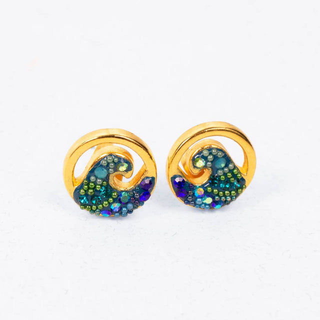 Gold Plate Free Wave Studs