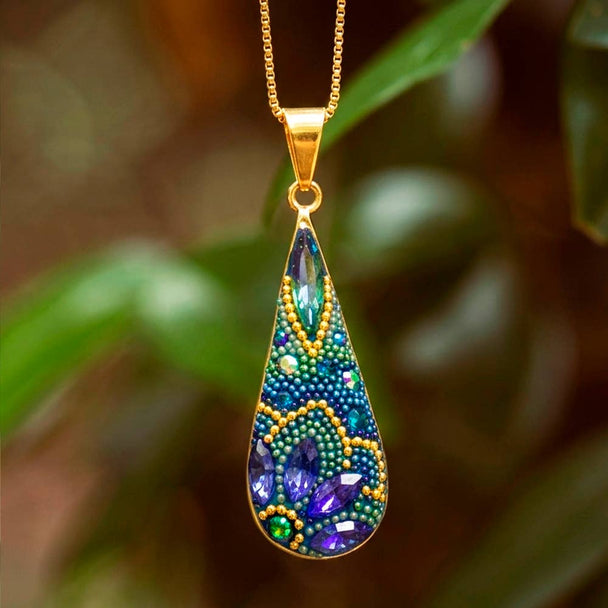 Gold Plate Morning Drop Pendant