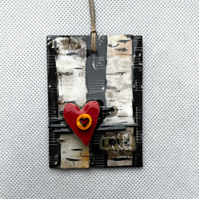 Love Birch Ornament