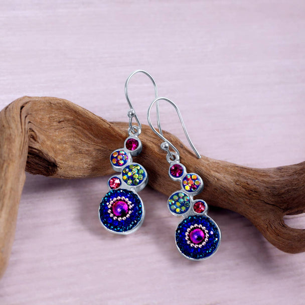 Bold Geometric Round Earrings