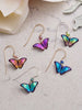 Petite Bella Butterfly Earri Teal/Purple
