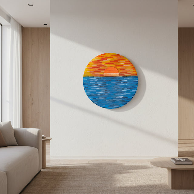 Sunset in Door County Wall Sculpture