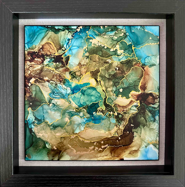 Teakwood and Blue