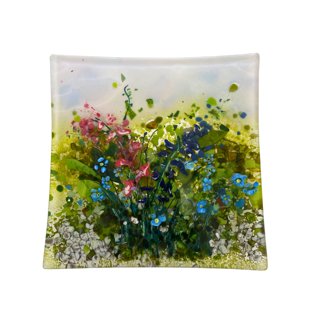 Pink Sky Combo Wildflower Square Plate