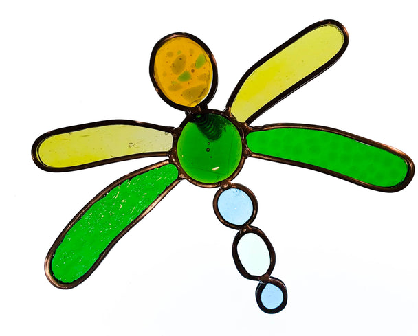 Light Green and Green Dragonfly Stake