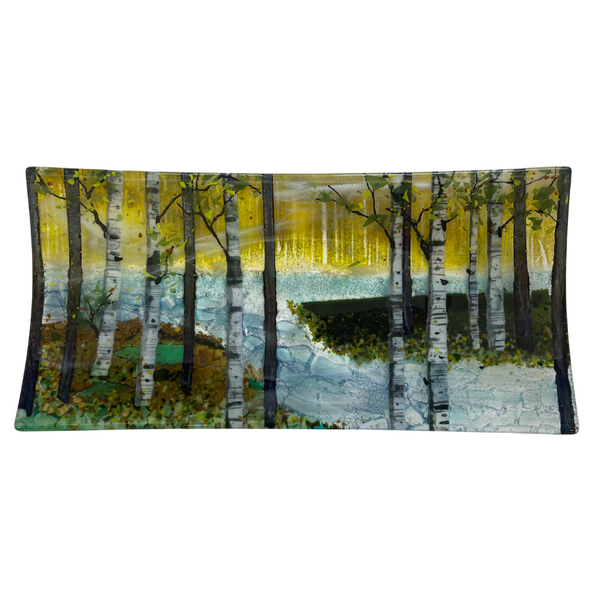 Peninsula Landscape Birch Rectangular Plate