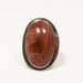 Agate & Copper Sterling Ring