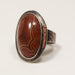 Agate & Copper Sterling Ring