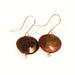 Fired Processed Copper Earrings