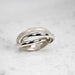 3 Band Ring With Pave Finish