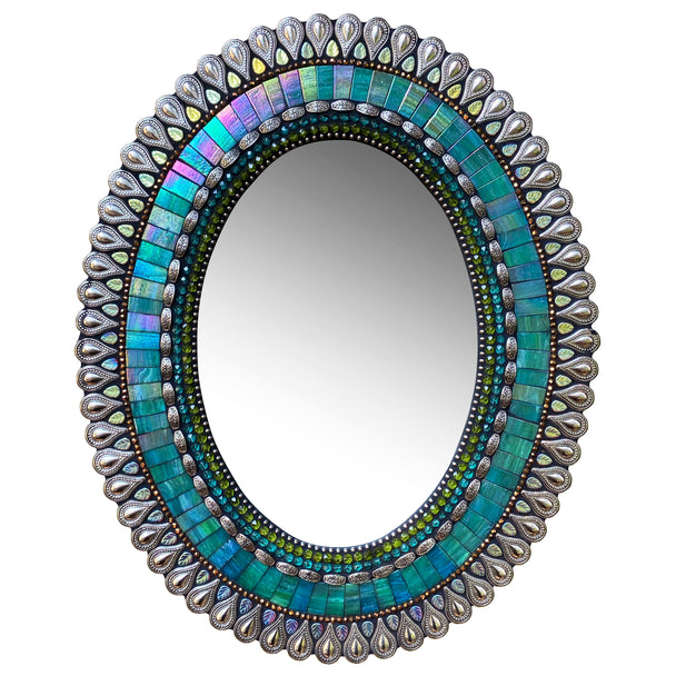 Aegean Drop Oval Mirror