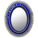 Cobalt Drop Oval Mirror