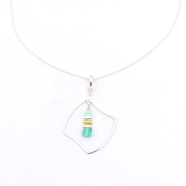 Russian Amazonite Pendant Necklace