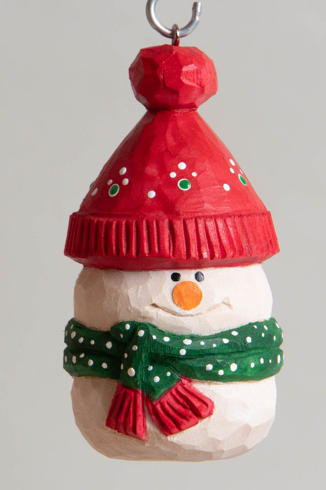 Snowman With Scarf Ornament