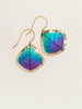 Mara Earrings Teal/Purple