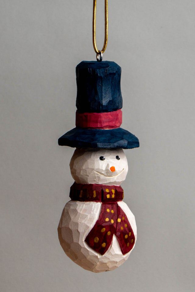 Round Snowman Ornament