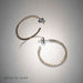 Dot Hoop Post Earrings