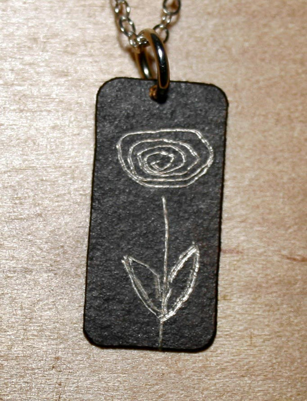 Rose Oxidized Necklace