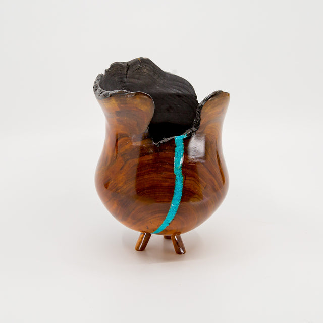 Buckthron Vessel With Turquoise