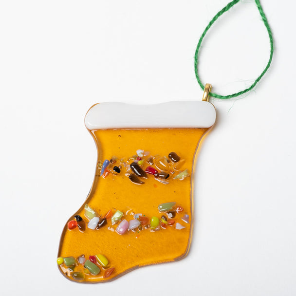 Gold Stocking Ornament