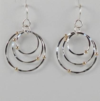 Gold Fill and Sterling Silver Earrings
