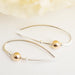 Sterling Silver Earring With Gold Ball