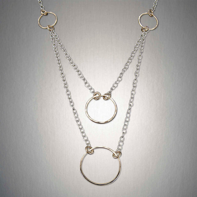 Four Circles Chain Necklace