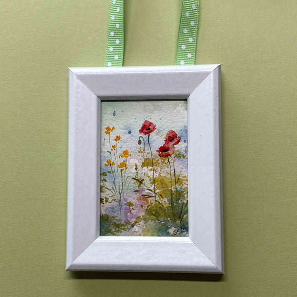 Wildflower With Poppy Ornament