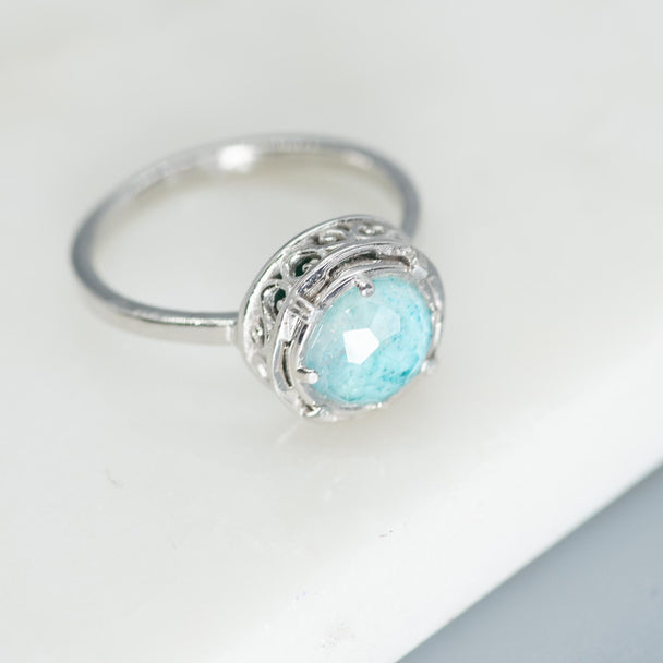 Chrysocolla Doublet Ring